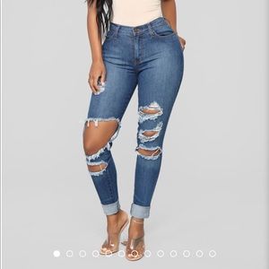 Fashion Nova Beach Bum Jeans Size 3 NEW W/ Tags